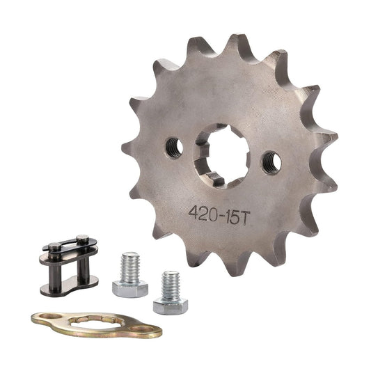 GOOFIT 17mm Sprocket Front for 50cc 70cc 110cc 125cc 140cc Engine Motorcycle Go Kart ATV Buggie Dirt bike 420-15T
