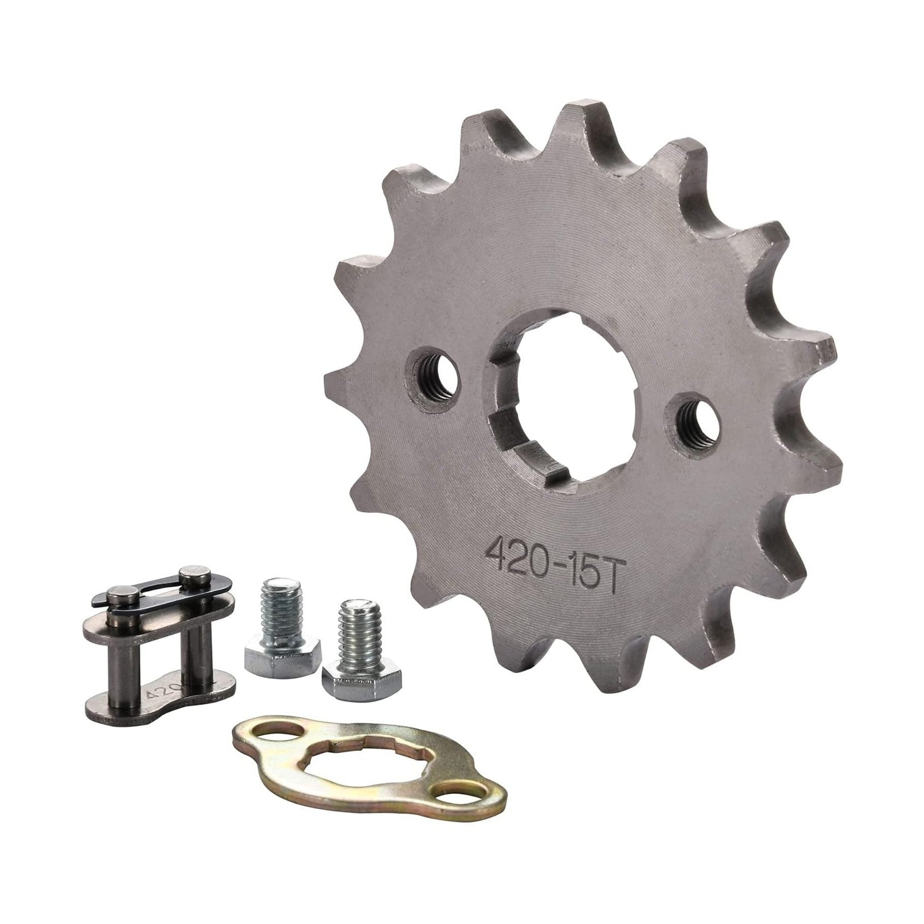 GOOFIT 20mm Sprocket Front for 50cc 70cc 90cc 110cc 125cc Dirt Pit Bike ATV Quad Buggy Moped Scooter Motorcycle 420-15T