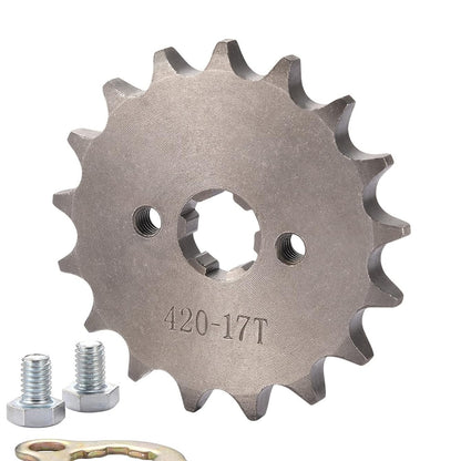 GOOFIT 20mm Drive Front Sprocket for 50cc 70cc 110cc 125cc 150cc Motorcycle ATV Dirt Bike 420-17T
