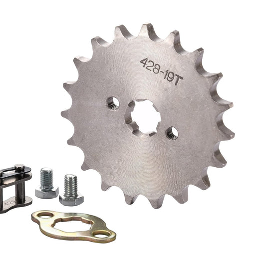 GOOFIT 17mm Sprocket Front for 50cc 70cc 90cc 125cc Motorcycle ATV Dirt Bike Go Kart 428-19T