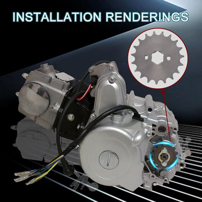 GOOFIT 20mm Front Engine Sprocket for Motorcycle Dirt bike ATV Quad Buggy 428-19T