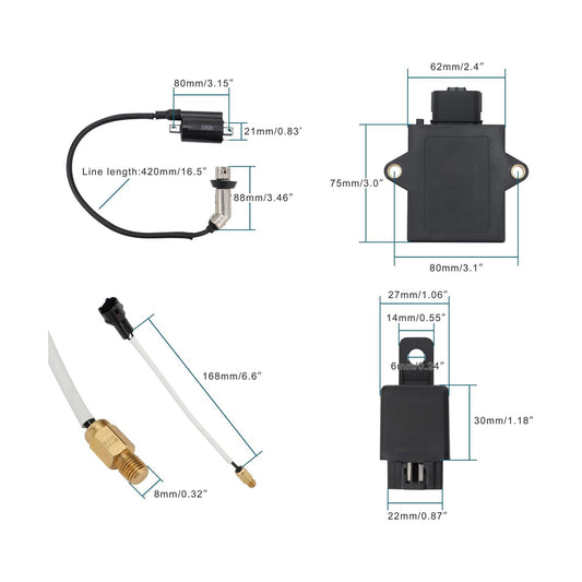 Fuel EFI System Kits For GY6 169cc 170cc Engine Jonway GTX 250 EFI 200