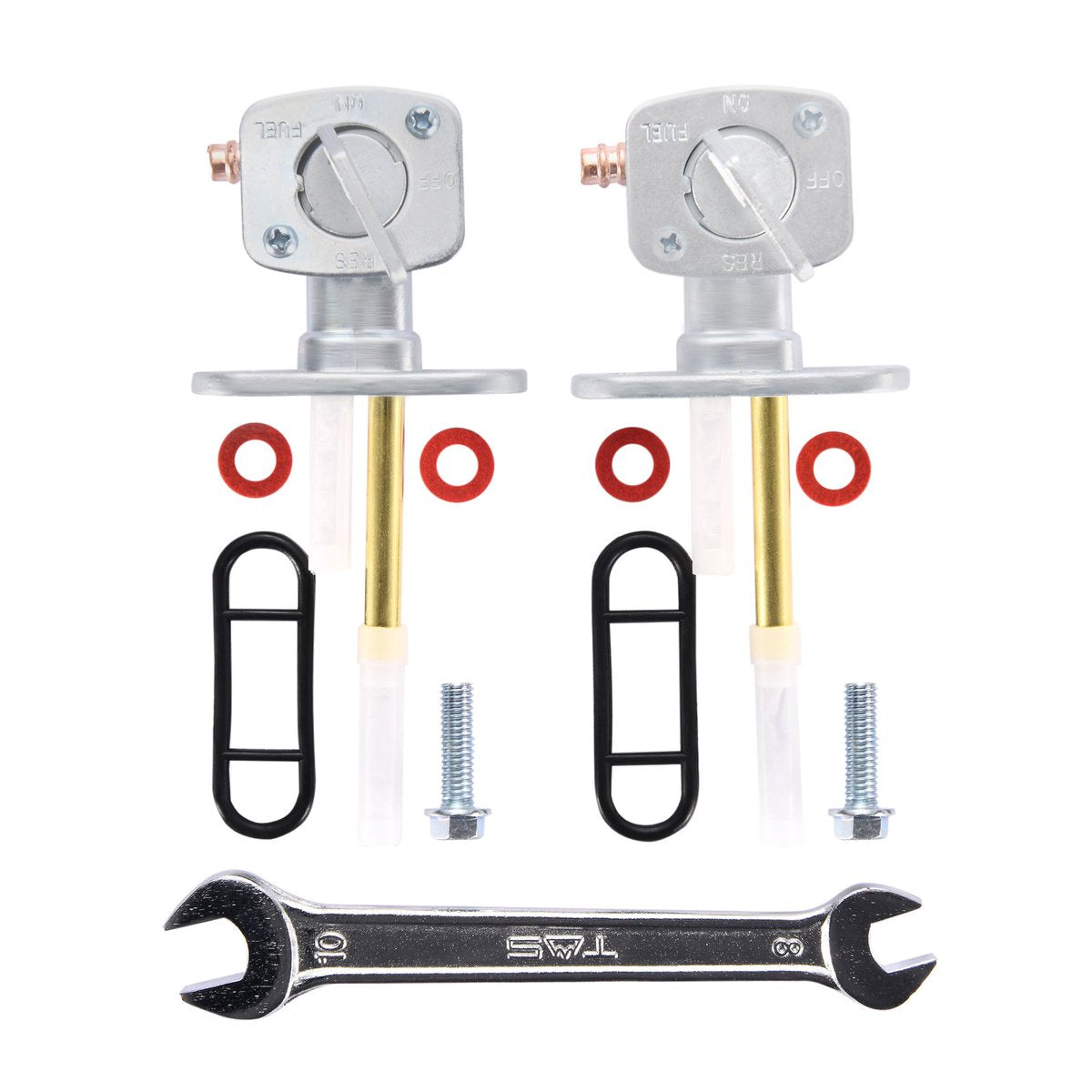 1/4" Fuel Valve Petcock Pack of 2 for Bayou ATV Pit Dirt Bike
