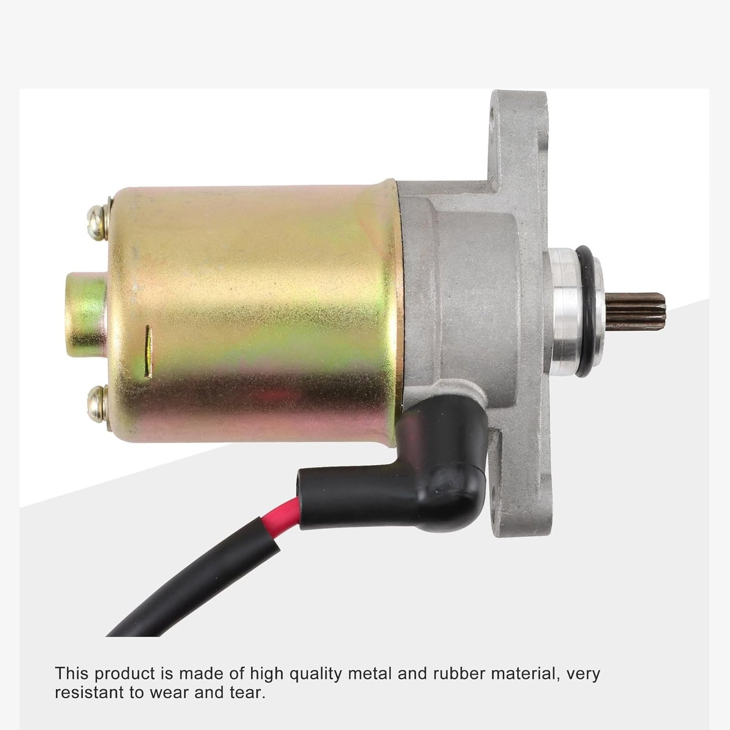 GOOFIT 10 Teeth Starter Motor Replacement for Jonway Sunl Roketa Baja GY6 47cc 49cc 50cc Chinese 4-Stroke Scooter Moped