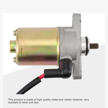 GOOFIT 10 Teeth Starter Motor Replacement for Jonway Sunl Roketa Baja GY6 47cc 49cc 50cc Chinese 4-Stroke Scooter Moped