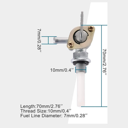 GOOFIT 10mm Fuel Petcock Valve On/Off Replacement for 50cc 70cc 90cc 110cc 125cc 150cc ATV Dirt Bike Go Kart Pit Bike 4 Wheeler Quad Bikes