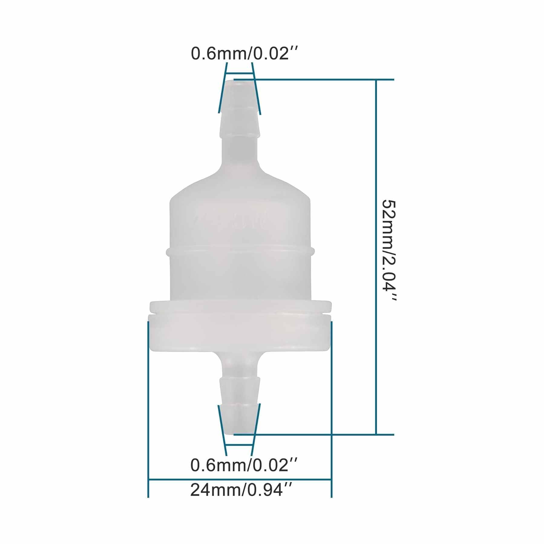 GOOFIT 10pcs Fuel Filter 20pcs Spring Clips Replacement for Universal Almost ATV Quad Scooter Go Kart TaoTao Sunl XR CRF KLX SSR Pit Dirt Bike