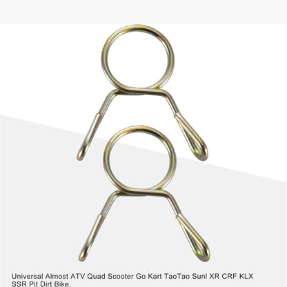 GOOFIT 10pcs Fuel Filter 20pcs Spring Clips Replacement for Universal Almost ATV Quad Scooter Go Kart TaoTao Sunl XR CRF KLX SSR Pit Dirt Bike