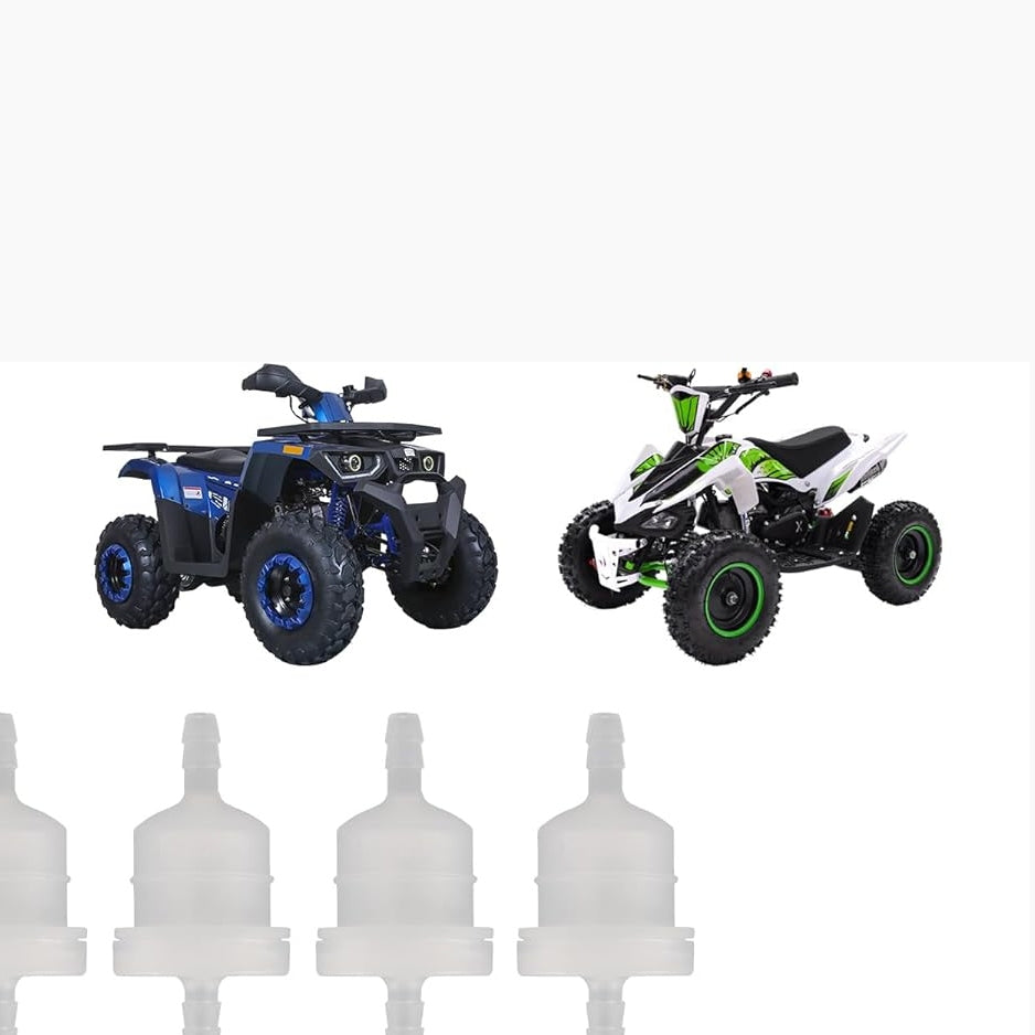 GOOFIT 10pcs Fuel Filter 20pcs Spring Clips Replacement for Universal Almost ATV Quad Scooter Go Kart TaoTao Sunl XR CRF KLX SSR Pit Dirt Bike