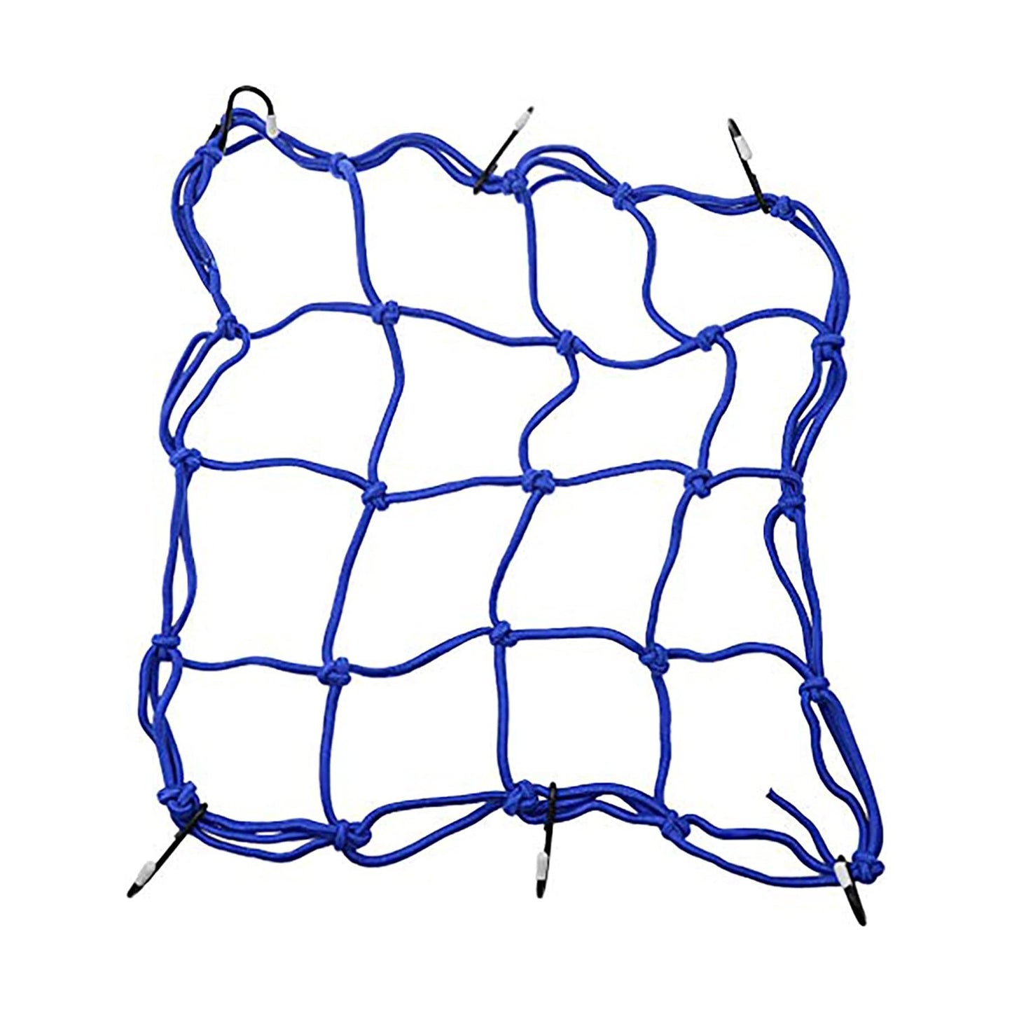GOOFIT 12" x 12" Elasticated Bungee Luggage Cargo Net with Hooks Hold Down for Motorcycles Motorbike ATVs Bikes Cars Trucks Dark Blue