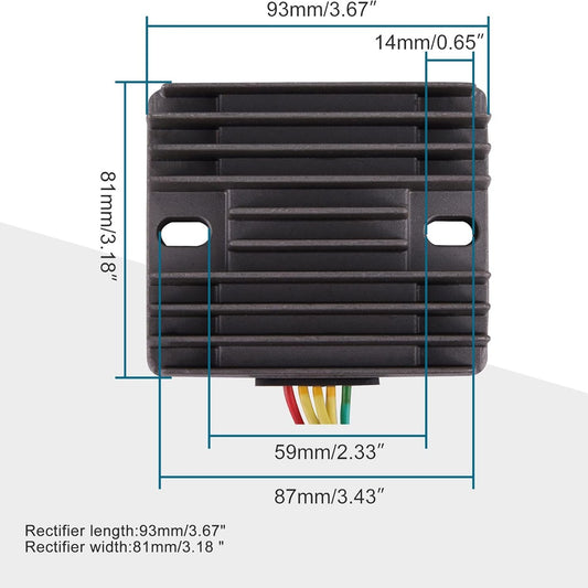 GOOFIT 12V Voltage Regulator Rectifier Replacement for CBR1000 CBR1000RR CBR600RR CBR600 F5 2003-2012 Motorcycle