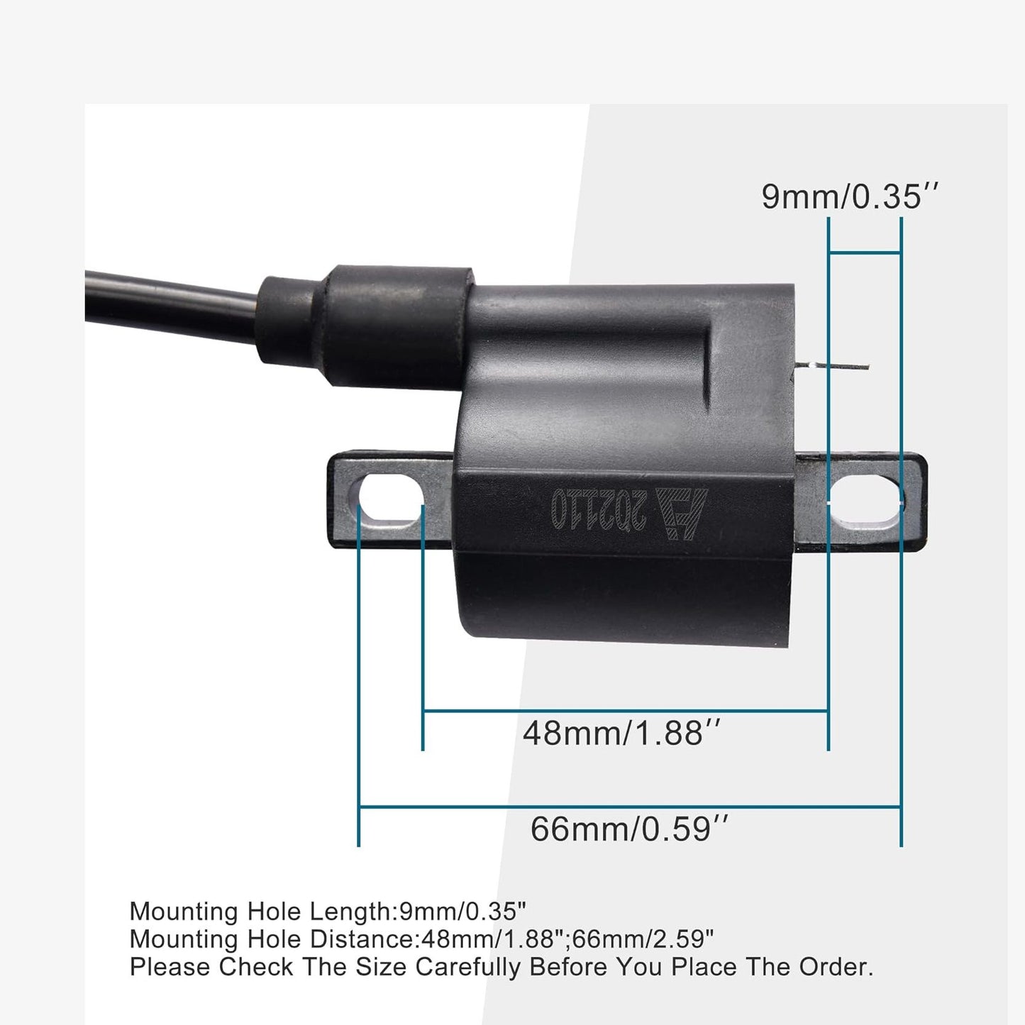 GOOFIT 135 Degree Ignition Coil with Elbow for CG 125cc 150cc 200cc 250cc Chinese ATV Quad Dirt Pit Bike Scooter Buggy Motorcycle Go Kart