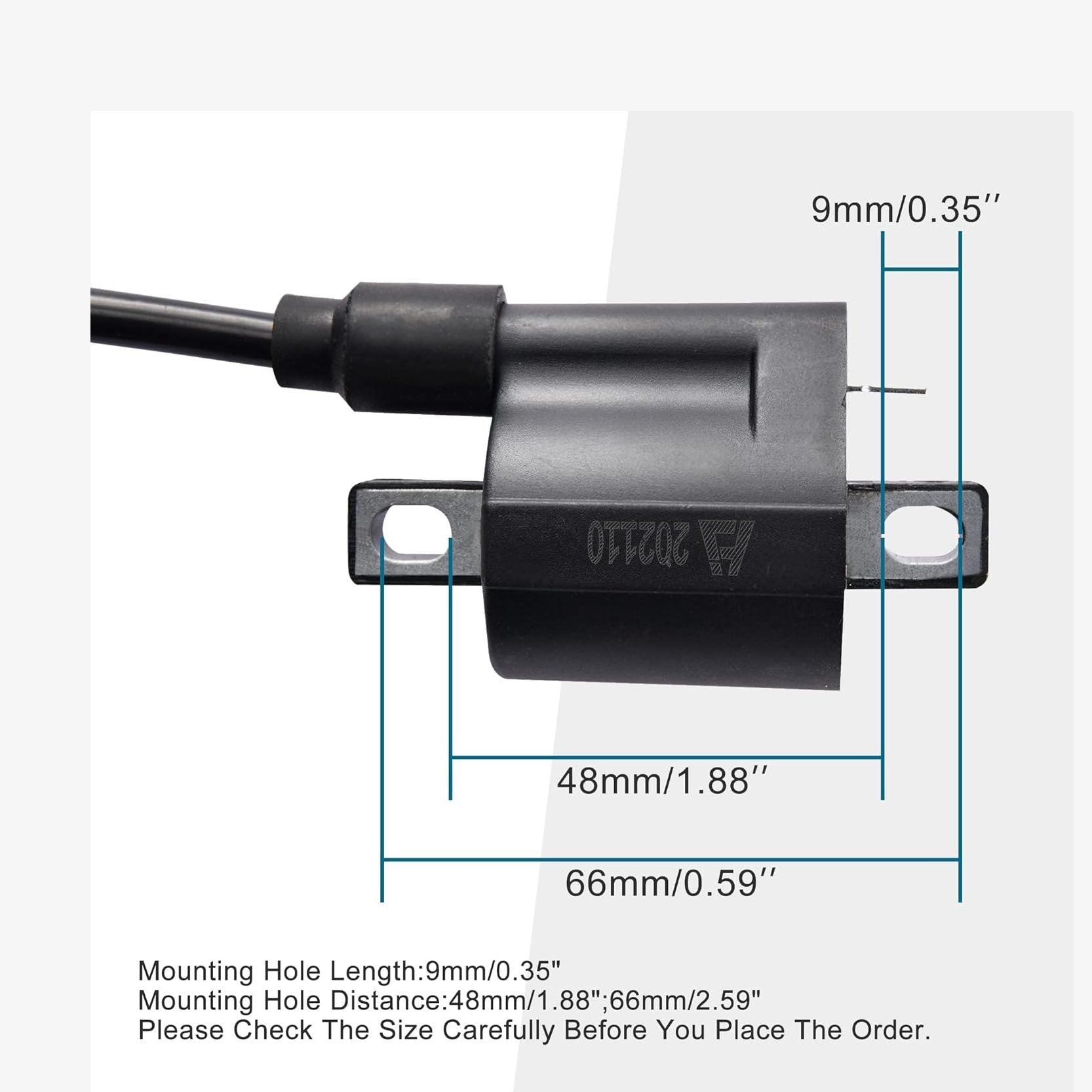 GOOFIT 135 Degree Ignition Coil with Elbow for CG 125cc 150cc 200cc 250cc Chinese ATV Quad Dirt Pit Bike Scooter Buggy Motorcycle Go Kart