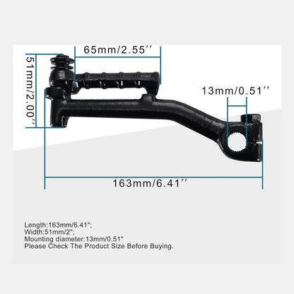 GOOFIT 13mm Kick Starter Lever Replacement for 2 stroke 50cc Moped Scooter ATV 4 Wheeler Quad