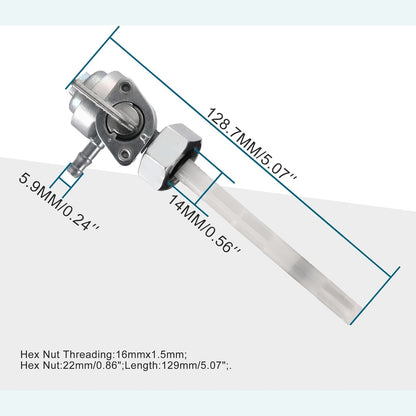 GOOFIT 14mm Fuel Pump Valve Petcock w/ Filter Cock for Chinese Scooter Moped Motorcycle 50cc 70cc 90cc 110cc 125cc 150cc Dirt Pit Bike Off Road Go Kart Karting Scooter Pack of 2