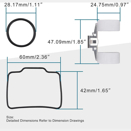 GOOFIT 16mm Carburetor Repair Kits for 70cc Horizontal Engine Peace Kazuma ATV Dirt Bike Go Kart