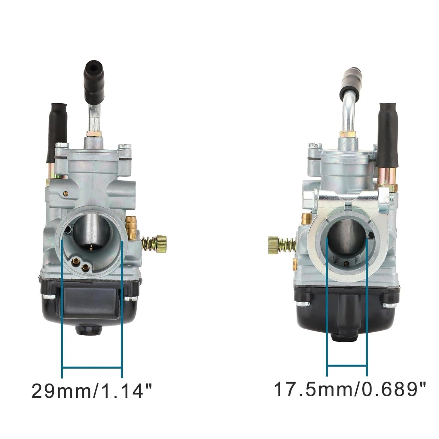 GOOFIT 17.5mm Carburetor Replacement for PHBG 2 stroke 50cc 70cc 90cc 100cc Scooter Moped