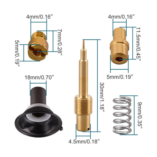 GOOFIT 18mm Carburetor Repair Kit for GY6 49cc 50cc ATV Go Kart & Scooter