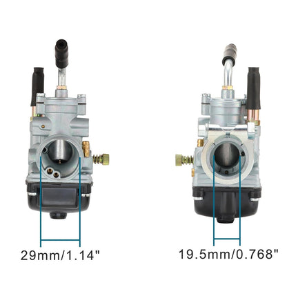 GOOFIT 19.5mm Carburetor Replacement for PHBG 2 stroke 50cc 70cc 90cc 100cc Scooter Moped