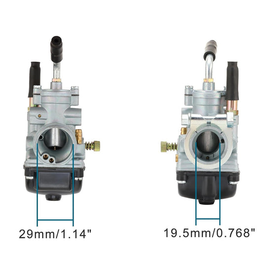 GOOFIT 19.5mm Carburetor Replacement for PHBG 2 stroke 50cc 70cc 90cc 100cc Scooter Moped