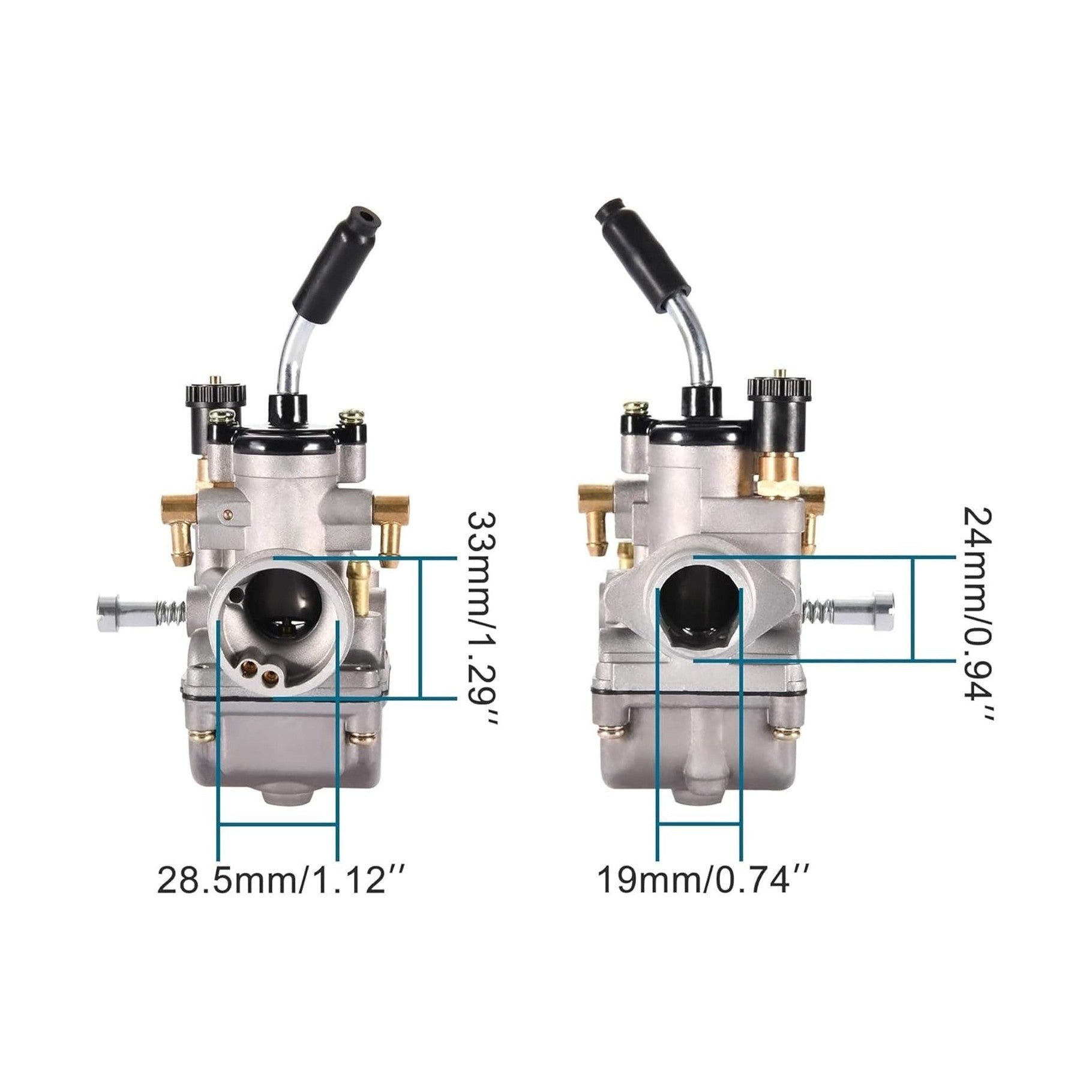 GOOFIT 19mm Carburetor Accessory Replacement for SX 50 SX50 SX 50 SX PRO 50CC 2001-2008 Dirt Bike Motorcycle