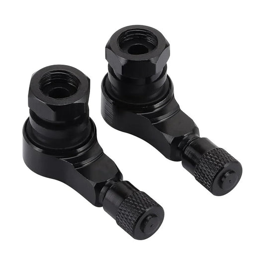 90 Degree CNC Aluminum Motorcycle Tubeless Valve Stems (11.3mm, 1 Pair) - goofitmoto
