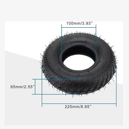 GOOFIT 2.80/2.50-4 280/250-4 2.80-4 Tire Tyres Metal Curved mouth valve TR87 For Electric Pneumatic Air Filled Hand Truck Utility Cart for Old Man Razor bike Scooter wheelbarrows trolleys