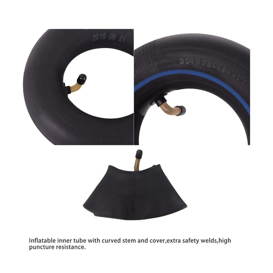 GOOFIT 2.80/2.50-4 Curved TR87 Bent Stem Inner Tube Tire for Hand Trucks Utility Cart Lawn Mowers Wheelbarrows Dollys Mini Old Man Scooter 2 pcs