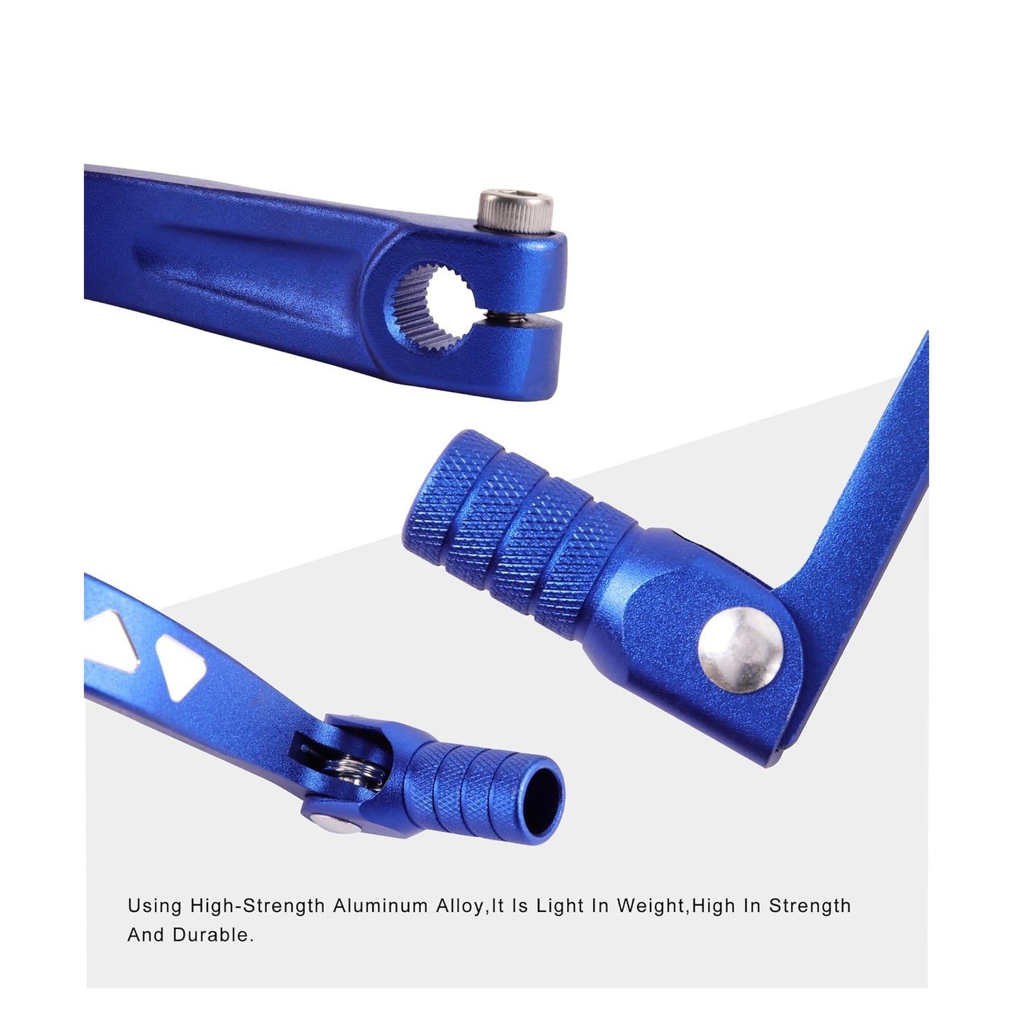 GOOFIT 2" Folding Gear Shifter Lever Replacement for TTR50cc 160cc CQR250 CRF50 70 Chinese 110cc 150cc 160cc Motorcycle ATV Dirt Bike Pit Bike Blue