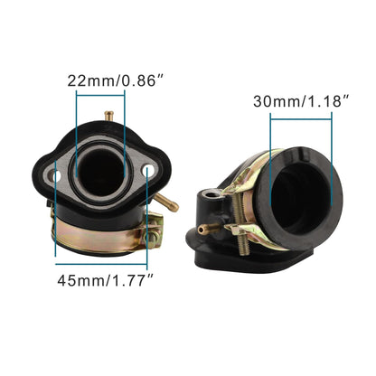 GOOFIT 2 Tube Intake Manifold Pipe Assy for GY6 125cc 150cc ATV Go Kart Moped Scooter Dune Buggy