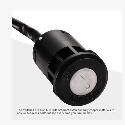 GOOFIT 2 Wire Ignition Key Switch Lock Replacement for Electric Trike and Scooter Golf Carts Bikes