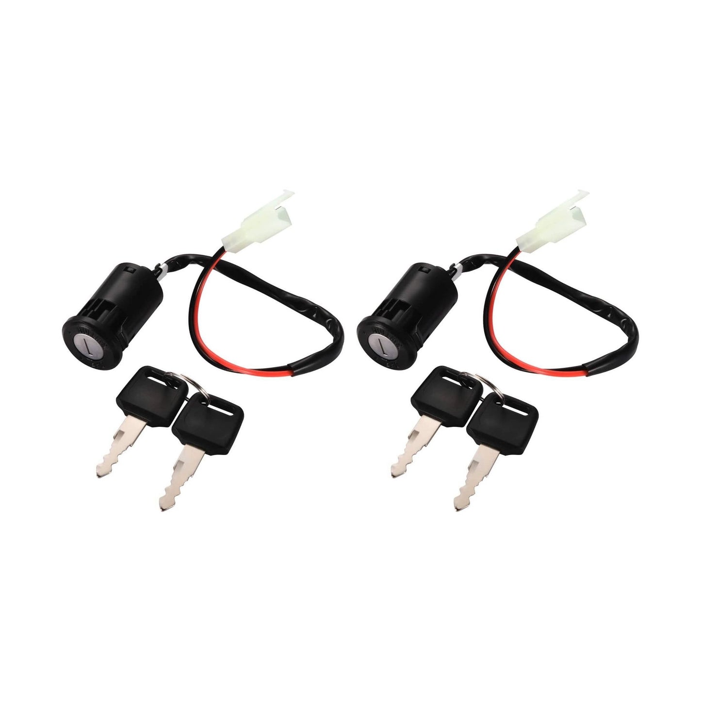 GOOFIT 2 Wire Ignition Key Switch Lock Replacement for Electric Trike and Scooter Golf Carts Bikes
