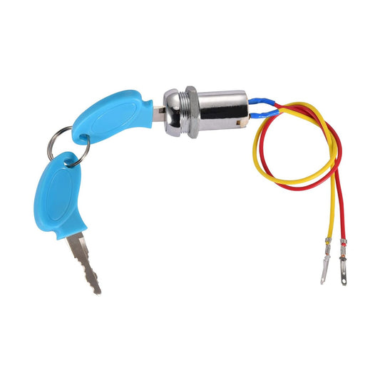 GOOFIT 2 Wire Iron Ignition Switch Key with 2 Keys On-Off Replacement for Electrics Scooter ATV Moped Go Kart Pocket Bike Motorcycle