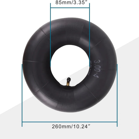 3.00-4 Heavy-Duty Inner Tubes with TR87 Bent Stem | For GY6 ATVs, Go Karts & Scooters [2-Pack] - goofitmoto