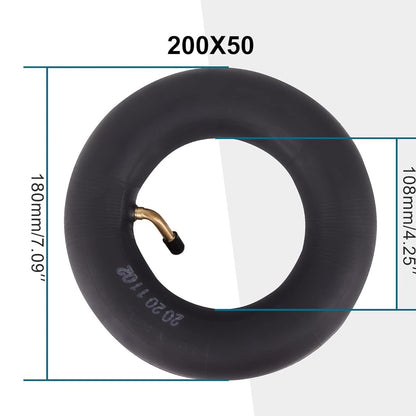 GOOFIT 200x50 Curved Inner Tire 8"x2" Electric Scooter Tire Tube Replacement for Razor E100,E150,E200,Power Core E100,Dune Buggy,ePunk,Crazy Cart,PowerRider 360,eSpark,pack of 2