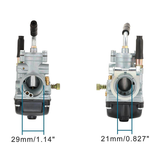 GOOFIT 21mm Carburetor Replacement for PHBG 2 stroke 50cc 70cc 90cc 100cc Scooter Moped