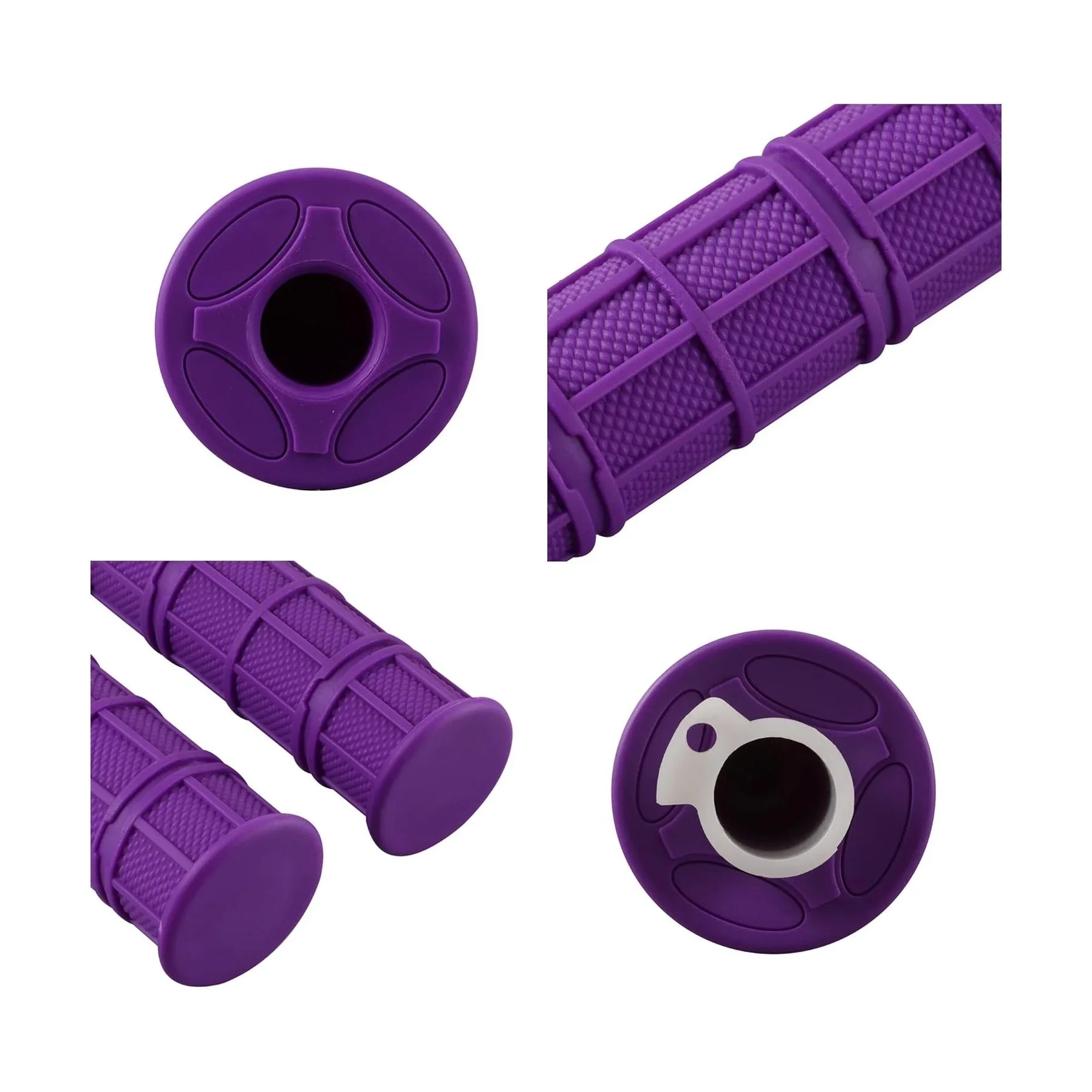 GOOFIT 22mm 7/8" Handlebar Grips Replacement for XR 50 KLX 140 SSR Pit MX CRF150F CRF230F CRF250F CRF450F Dirt Bike Parts Purple - goofitmoto