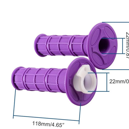 GOOFIT 22mm 7/8" Handlebar Grips Replacement for XR 50 KLX 140 SSR Pit MX CRF150F CRF230F CRF250F CRF450F Dirt Bike Parts Purple - goofitmoto