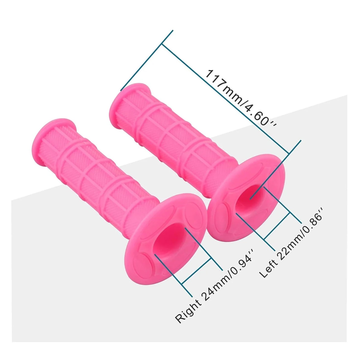 GOOFIT 22mm 7/8 Universal Handlebar Grips Replacement for 50cc RM125 FA50 RM80 KLX140L KX250 KLR250 YFZ450R CRF80F CRF 150 1985 1993 1996 2001 2005 2010 Mini Pit Dirt Bike Scooter Moped Pink - goofitmoto