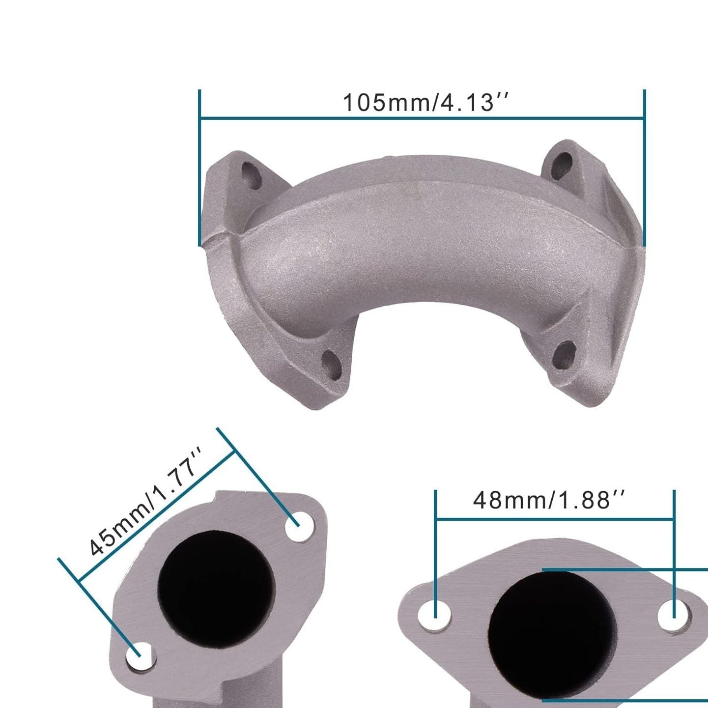 GOOFIT 25mm Intake Manifold Pipe Replacement for 110cc 125cc 140cc 150cc CRF Sunl Taotao Pit Dirt Bike ATV Quad 56-2