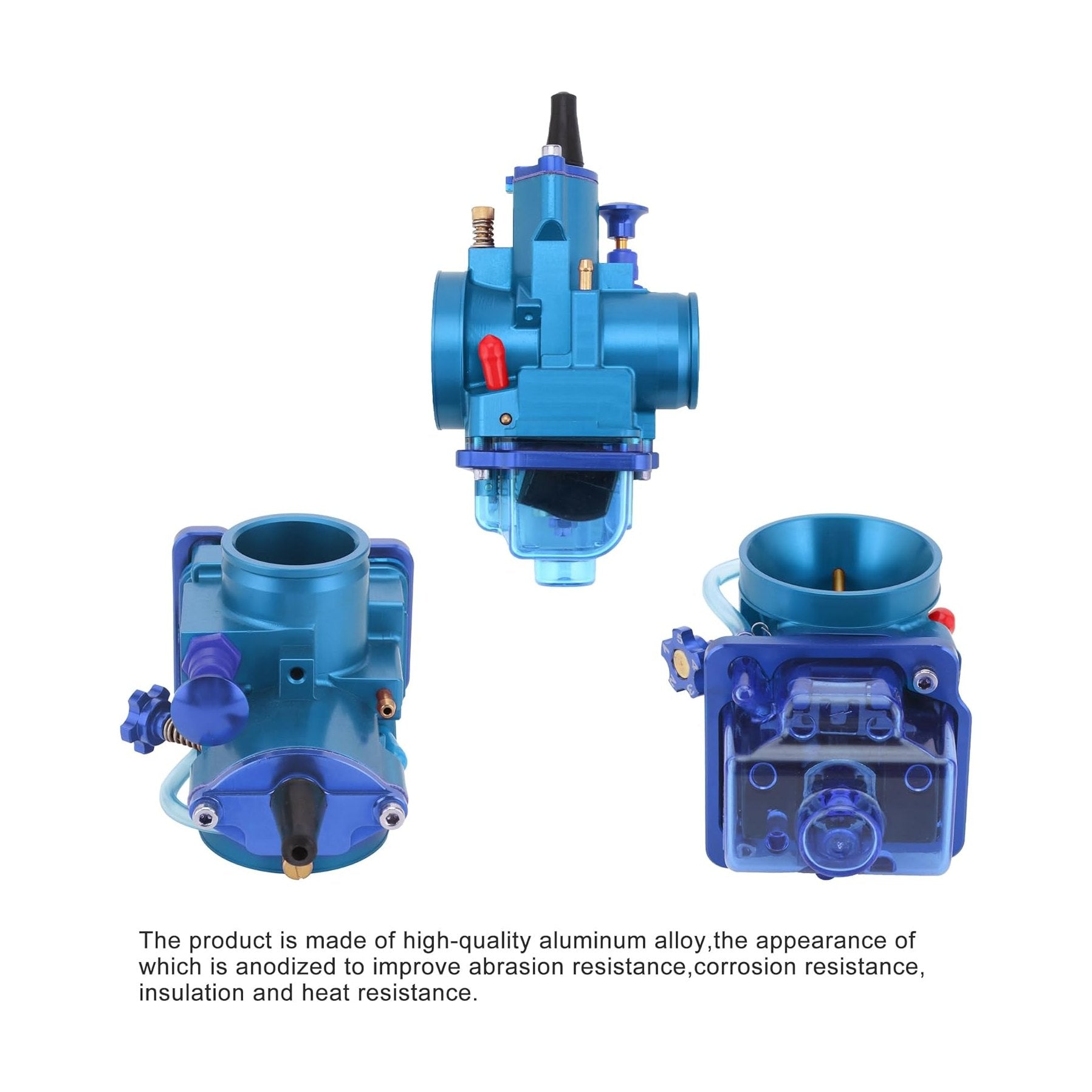 GOOFIT 28mm-34mm CNC Integration Carburetor Replacement for PWK 75cc -350cc Engine Dirt Bike Pit Bike Motorcycle ATV Quad UTV Scooter Blue