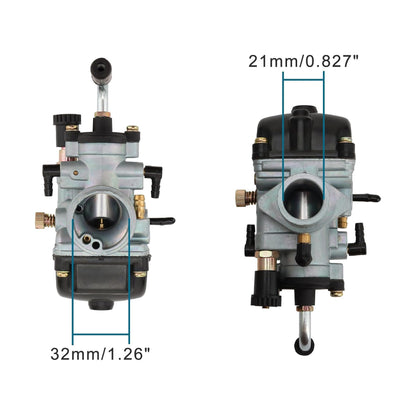 GOOFIT 2T Motorcycle PHBG Racing Carburetor Replacement for 2-Stroke 50-90cc MBK 50 SX50 RS50 RX50 MX50 Moped Scooter