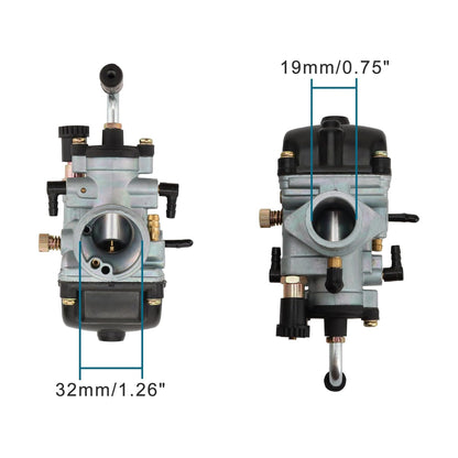 GOOFIT 2T Motorcycle PHBG Racing Carburetor Replacement for 2-Stroke 50-90cc MBK 50 SX50 RS50 RX50 MX50 Moped Scooter