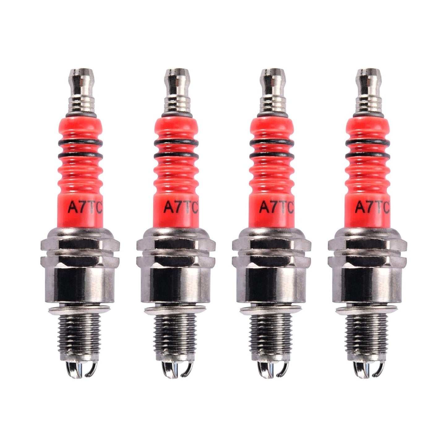 GOOFIT 3 Electrode A7TC Spark Plug Replacement for 50cc 70cc 90cc 110cc 125cc 150cc Scooter Dirt Pocket Bike ATV Moped Quad Go Kart