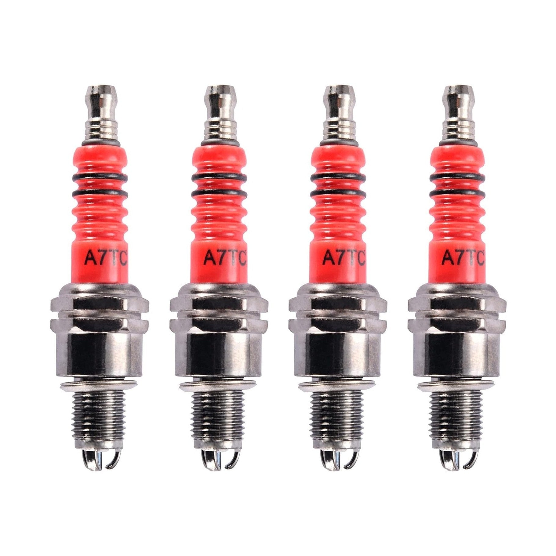 GOOFIT 3 Electrode A7TC Spark Plug Replacement for 50cc 70cc 90cc 110cc 125cc 150cc Scooter Dirt Pocket Bike ATV Moped Quad Go Kart