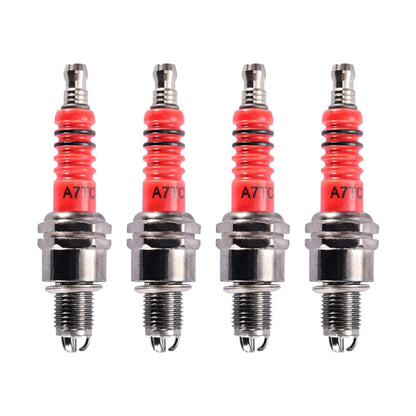GOOFIT 3 Electrode A7TC Spark Plug Replacement for 50cc 70cc 90cc 110cc 125cc 150cc Scooter Dirt Pocket Bike ATV Moped Quad Go Kart