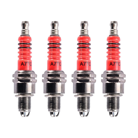 GOOFIT 3 Electrode A7TC Spark Plug Replacement for 50cc 70cc 90cc 110cc 125cc 150cc Scooter Dirt Pocket Bike ATV Moped Quad Go Kart