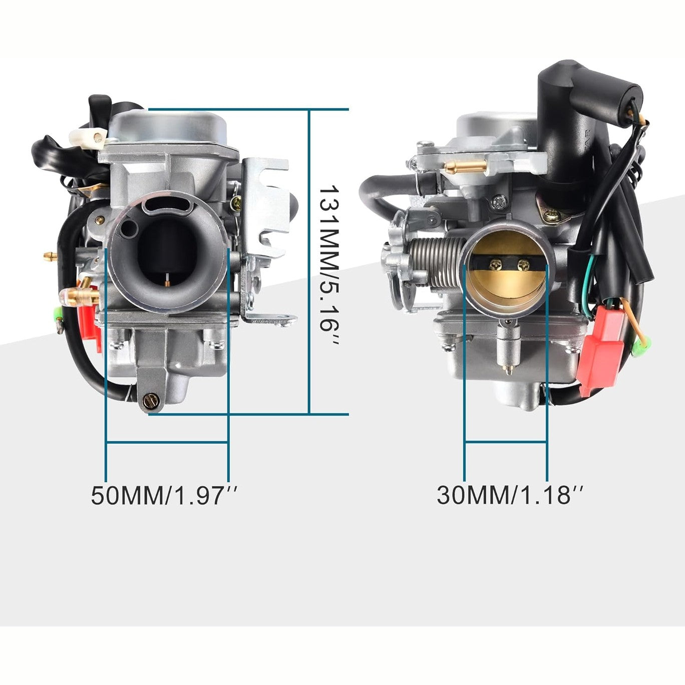 GOOFIT 30mm Carburetor Replacement for 250cc 260cc Sunl BMS Lance Engine Motor ATV Quad Moped Scooter Motorcycle