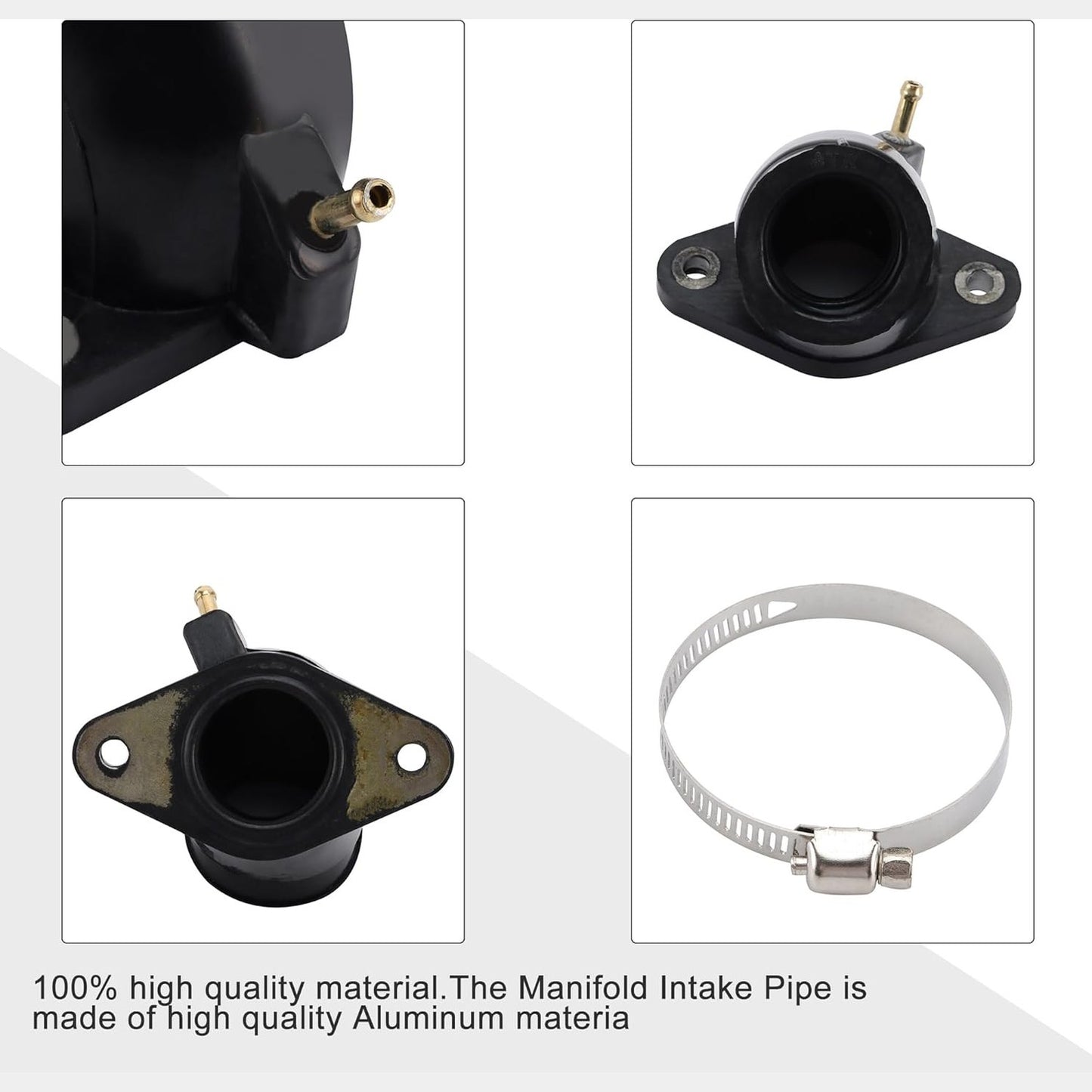 GOOFIT 30mm Motorcycle Carburetor Intake Manifold Replacement for XVS400 XV400 1997-2008 XVS650 1997-2014 Drag star/V-star XVS Vstar 400 650