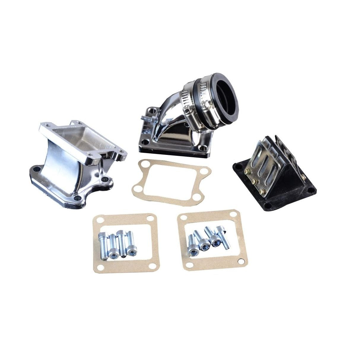 GOOFIT 32mm Intake Manifold Pipe Adapter Gasket Set Replacement for 2 Stroke DIO 50 ZX SE50 SK50 SA50 Elite Scooter